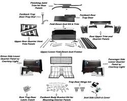 Dynacorn | Mustang Parts - 65-66 Mustang Coupe to Fastback Fold Down Seat Rear Interior Kit - Image 2