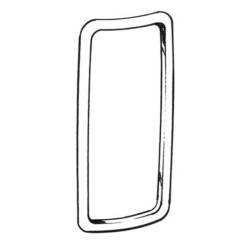 69 Mustang Tail Light Lens Trim Ring