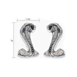 Mustang Cobra Snake Emblems 2 Inch Peel And Stick