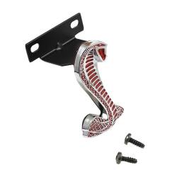 94 - 04 Mustang Cobra Grille Emblem Chrome With Red
