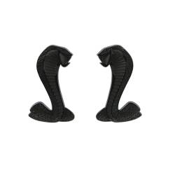 94 - 04 Mustang Cobra Black Chrome Fender Emblems