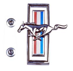 70 Mustang Grille Horse Emblem Assembly with Fasteners