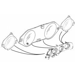 69 - 70 Mustang Instrument Lens Without Tachometer