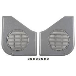 87 - 93 Mustang Door Speaker Grille Smoke Gray with 8 Push-On Retainers