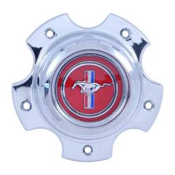 73 Mustang Center Wheel Cap Red Emblem with Stainless Steel Screws