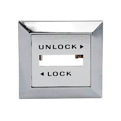 79 - 80 Mustang Chrome Power Door Lock Switch Bezel LH